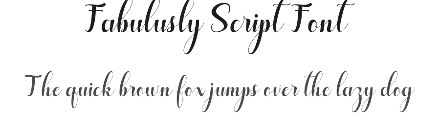 Fabulusly Script Font by letterfonts — Script Handwritten Font