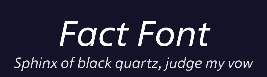 Fact Font by paratype — Sans Serif Font — thumbnail 2