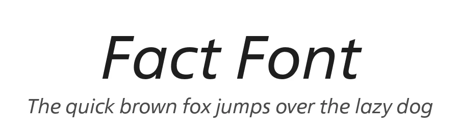 Fact Font by paratype โ Sans Serif Font