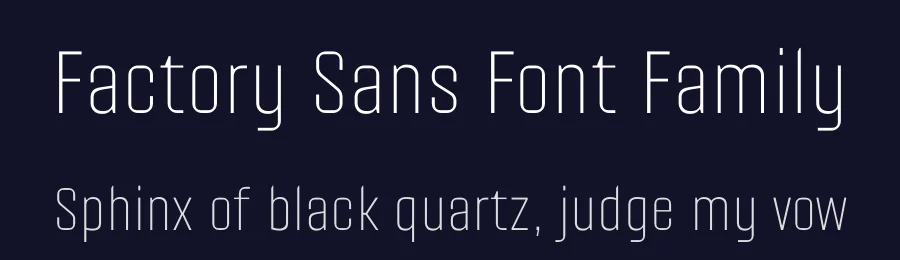 Factory Sans Font Family by Almarkha Type — Sans Serif Font — thumbnail 2