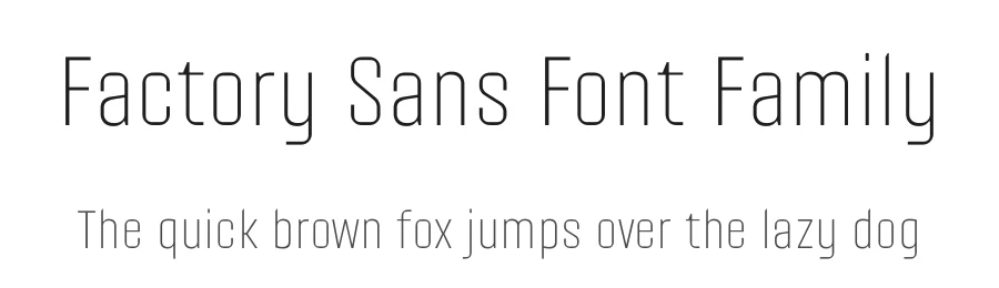 Factory Sans Font Family by Almarkha Type — Sans Serif Font