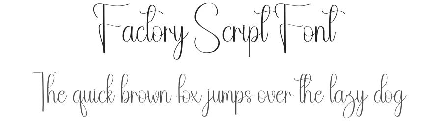 Factory Script Font by andikastudio — Script Handwritten Font