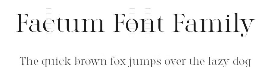 Factum Font Family by Fontop — Display Font