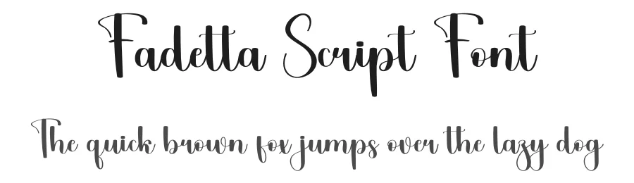 Fadetta Script Font by freshtypeink — Script Handwritten Font