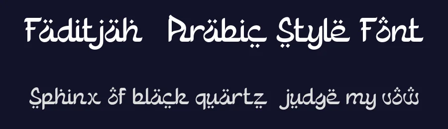 Faditjah – Arabic Style Font by Pikgura Type — Script Handwritten Font — thumbnail 2