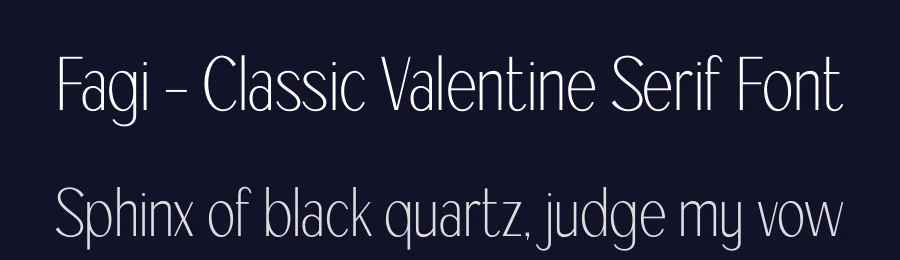 Fagi – Classic Valentine Serif Font by Casloop Studio — Decorative Font — thumbnail 2