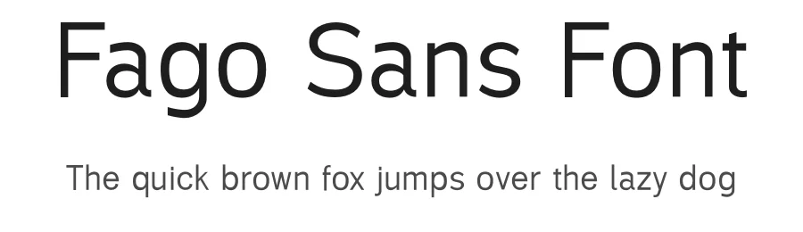 Fago Sans Font by firstype — Sans Serif Font