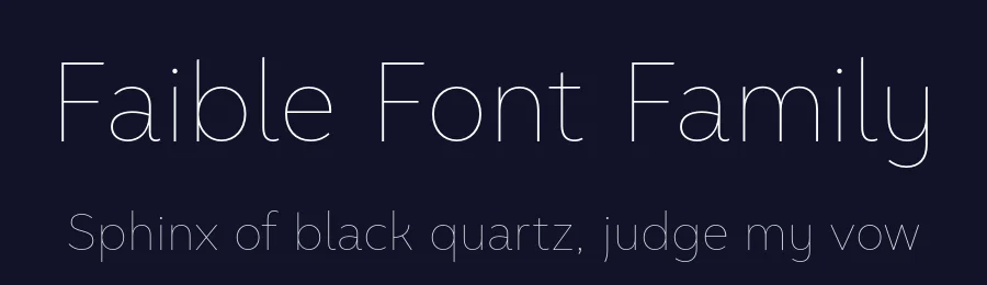 Faible Font Family by Identity Letters — Sans Serif Font — thumbnail 2