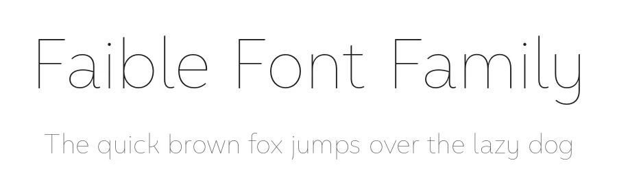 Faible Font Family by Identity Letters — Sans Serif Font