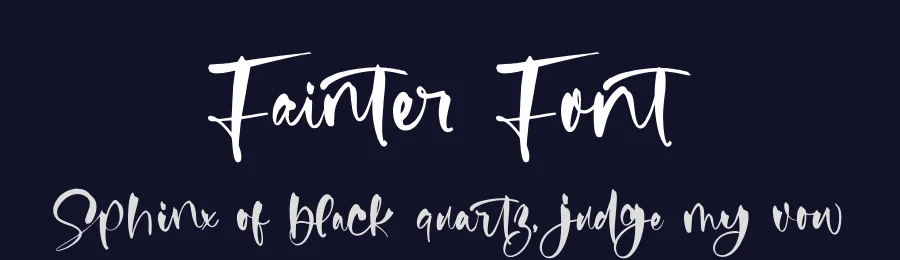 Fainter Font by stylishtype.co — Script Handwritten Font — thumbnail 2