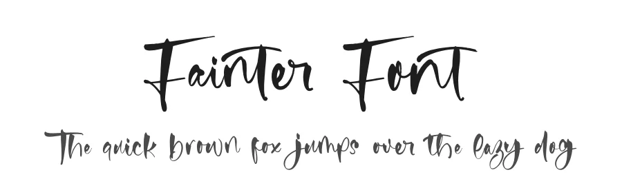 Fainter Font by stylishtype.co — Script Handwritten Font