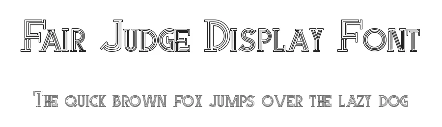Fair Judge Display Font by edricstudio — Sans Serif Font