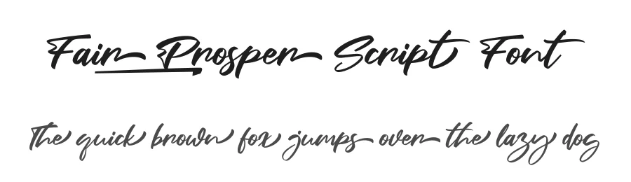 Fair Prosper Script Font by Khurasan — Script Handwritten Font