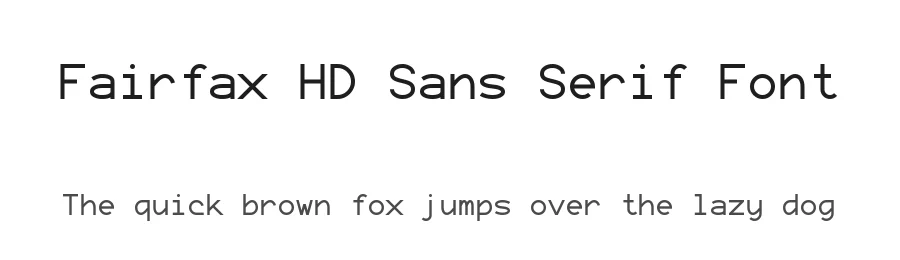Fairfax HD Sans Serif Font by Kreative Software — Sans Serif Font