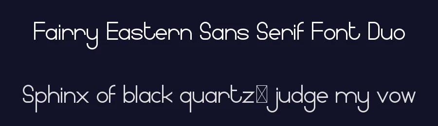 Fairry Eastern Sans Serif Font Duo by nihstudio — Sans Serif Font — thumbnail 2
