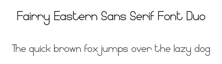 Fairry Eastern Sans Serif Font Duo by nihstudio — Sans Serif Font