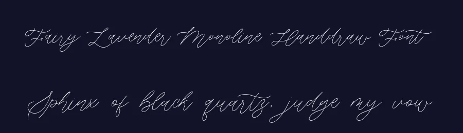 Fairy Lavender Monoline Handdraw Font by balpirick — Script Handwritten Font — thumbnail 2
