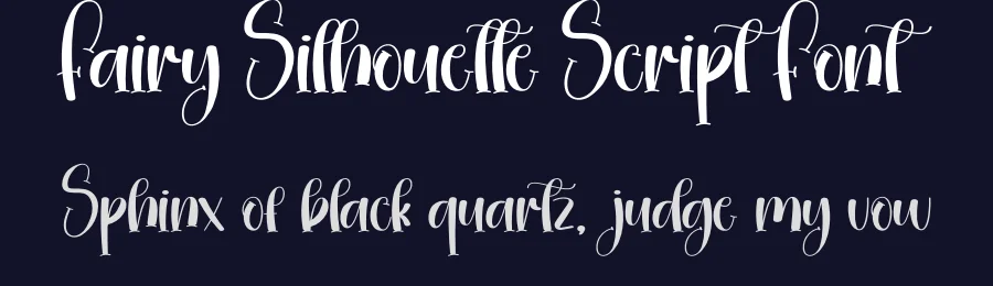 Fairy Silhouette Script Font by creativeletter — Script Handwritten Font — thumbnail 2