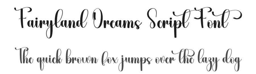 Fairyland Dreams Script Font by freshtypeink — Script Handwritten Font