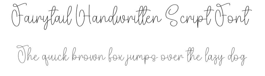 Fairytail Handwritten Script Font by creativeletter — Script Handwritten Font