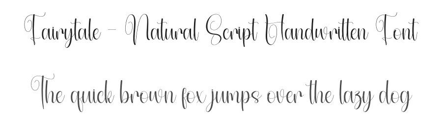 Fairytale – Natural Script Handwritten Font by andikastudio — Script Handwritten Font