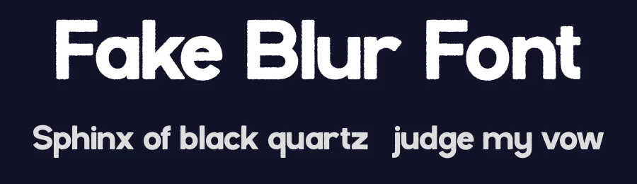Fake Blur Font by Flawless And Co — Sans Serif Font — thumbnail 2