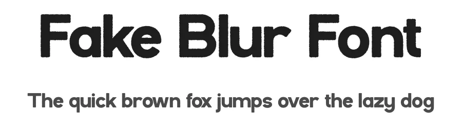 Fake Blur Font by Flawless And Co β Sans Serif Font