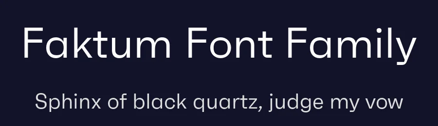 Faktum Font Family by Rene Bieder — Sans Serif Font — thumbnail 2