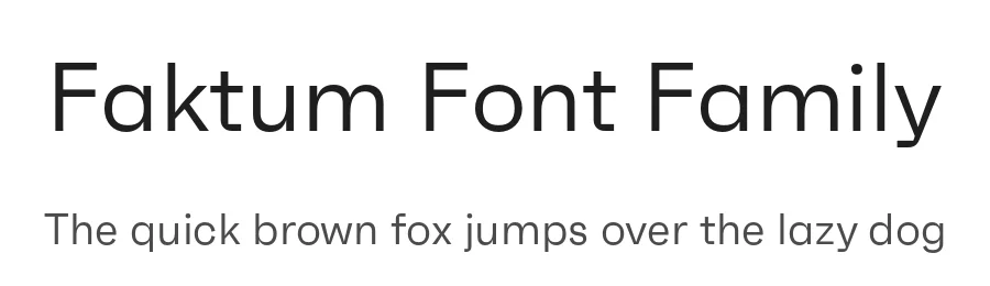 Faktum Font Family by Rene Bieder — Sans Serif Font