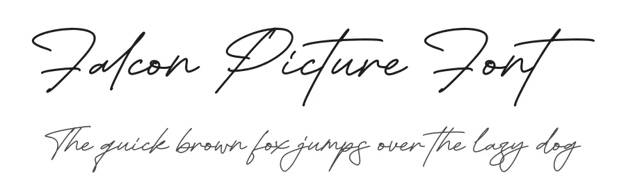 Falcon Picture Font by glorytype — Script Handwritten Font