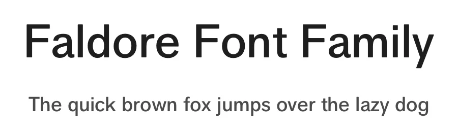 Faldore Font Family by Alfredo Marco Pradil — Sans Serif Font
