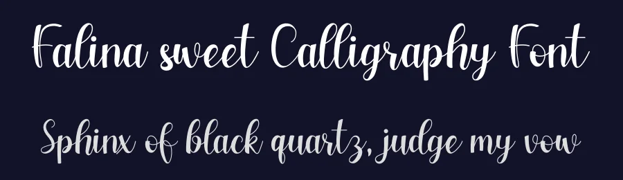 Falina sweet Calligraphy Font by planetz studio — Script Handwritten Font — thumbnail 2