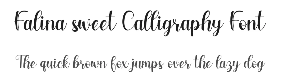 Falina sweet Calligraphy Font by planetz studio — Script Handwritten Font