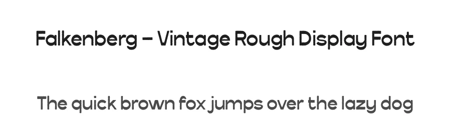 Falkenberg – Vintage Rough Display Font by Casloop Studio — Decorative Font