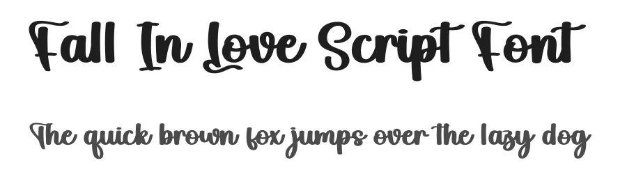 Fall In Love Script Font by andikastudio — Script Handwritten Font
