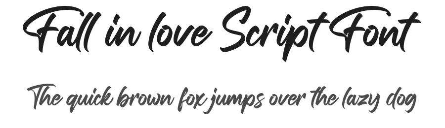 Fall in love Script Font by Namara Creative Studio — Script Handwritten Font