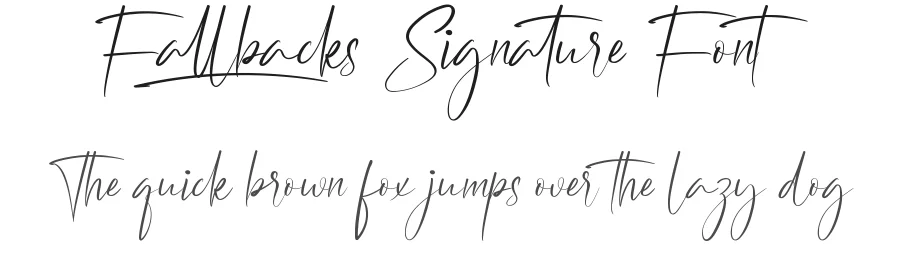 Fallbacks Signature Font by nihstudio — Script Handwritten Font
