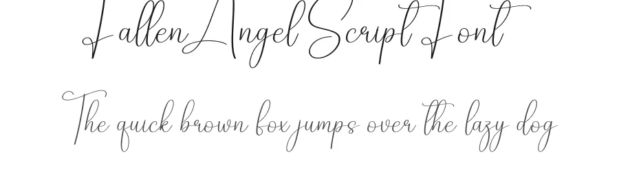 Fallen Angel Script Font by creativeletter — Script Handwritten Font