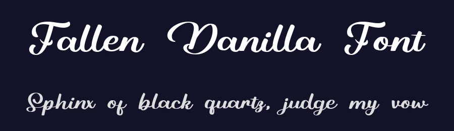 Fallen Danilla Font by bearydsgn — Script Handwritten Font — thumbnail 2