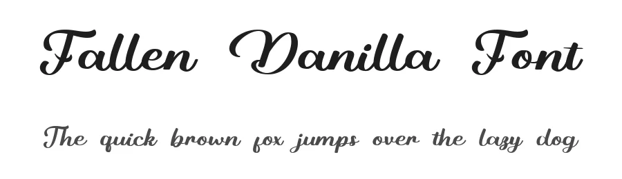 Fallen Danilla Font by bearydsgn — Script Handwritten Font