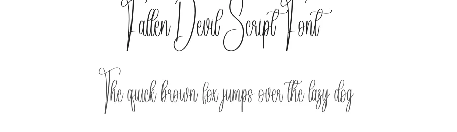 Fallen Devil Script Font by andikastudio — Script Handwritten Font
