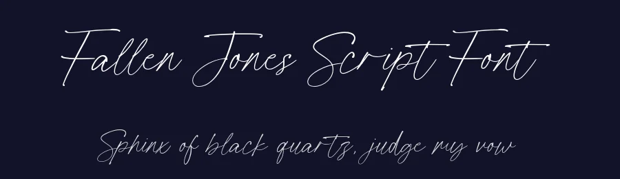 Fallen Jones Script Font by jimtypestudio — Script Handwritten Font — thumbnail 2
