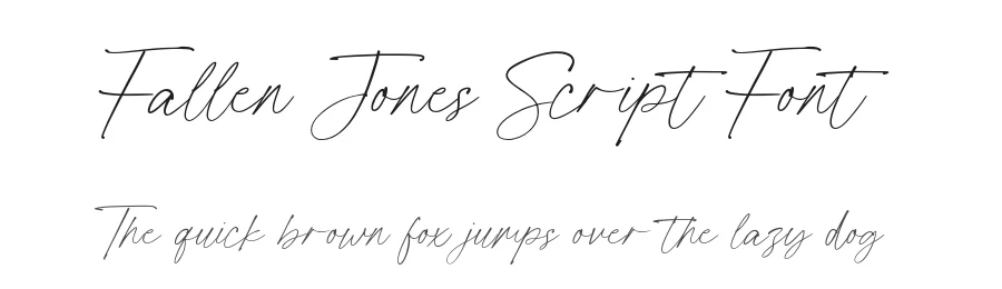 Fallen Jones Script Font by jimtypestudio — Script Handwritten Font