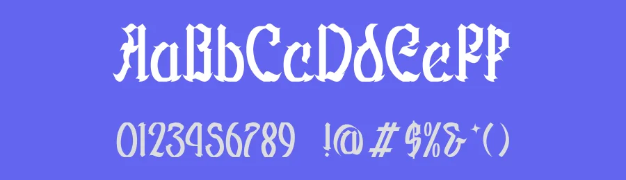 Fallen Shinye Blackletter Font by Dhabee — Blackletter Font — thumbnail 3