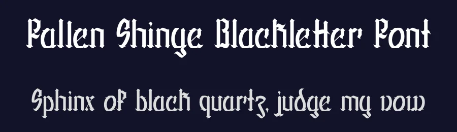 Fallen Shinye Blackletter Font by Dhabee — Blackletter Font — thumbnail 2