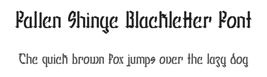Fallen Shinye Blackletter Font by Dhabee — Blackletter Font