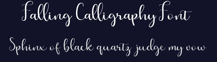 Falling Calligraphy Font by Nuryanto Dwi — Script Handwritten Font — thumbnail 2