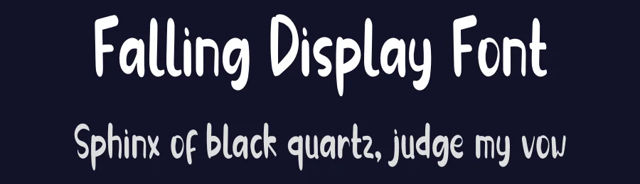 Falling Display Font by inermediaSTUDIO — Script Handwritten Font — thumbnail 2