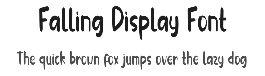 Falling Display Font by inermediaSTUDIO — Script Handwritten Font