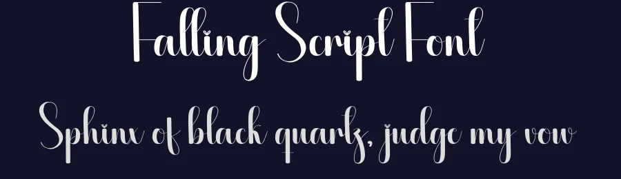 Falling Script Font by creativeletter — Script Handwritten Font — thumbnail 2